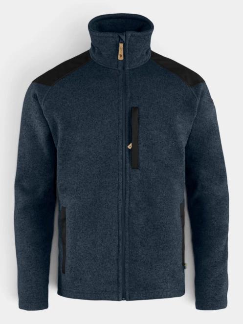 pulover polar pt. barbati Fjallraven Buck Fleece M albastru inchis 7