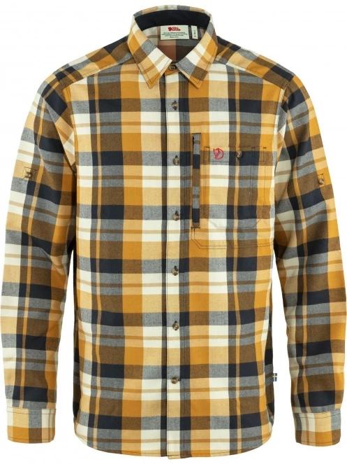 camasa cu maneci lungi pt. barbati Fjallraven Fjällglim Shirt M galben 2