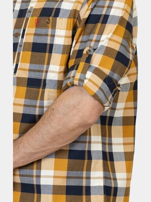 camasa de drumetie cu maneci lungi pt. barbati Fjallraven Fjällglim Shirt M galben 7