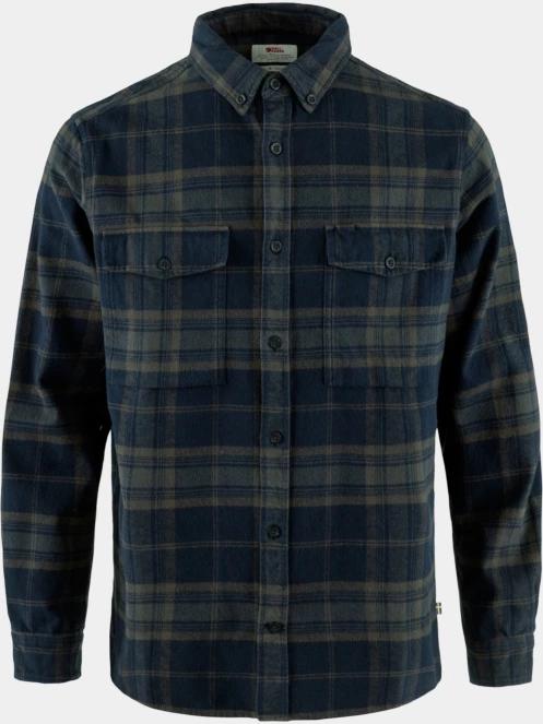 camasa cu maneci lungi pt. barbati Fjallraven Övik Twill Shirt M albastru inchis 2
