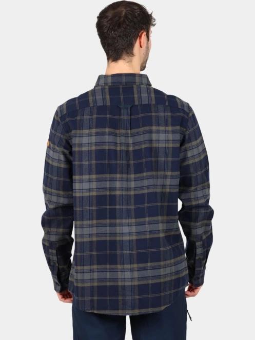 camasa cu maneci lungi pt. barbati Fjallraven Övik Twill Shirt M albastru inchis 4