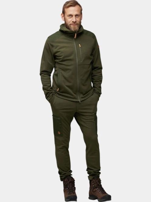 pulover cu gluga pt. barbati Fjallraven Keb Fleece Hoodie M verde 2