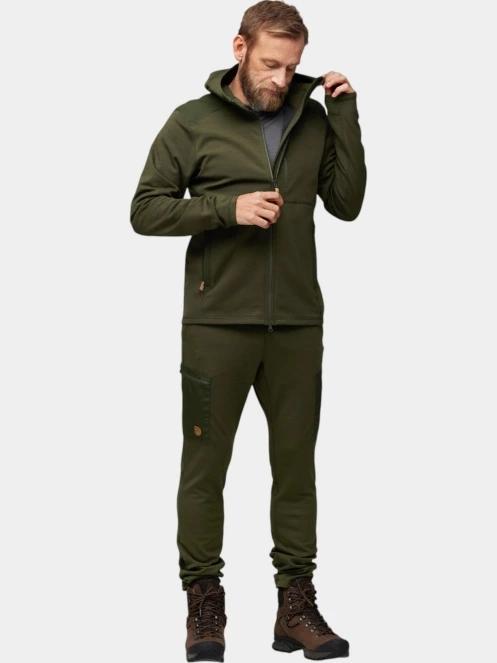 pulover cu gluga pt. barbati Fjallraven Keb Fleece Hoodie M verde 4