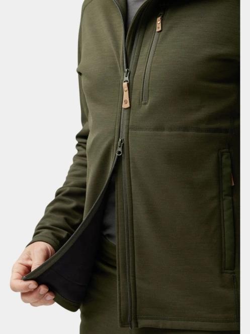 pulover cu gluga pt. barbati Fjallraven Keb Fleece Hoodie M verde 5