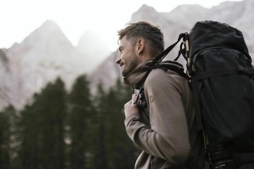 pulover polar pt. barbati Fjallraven Keb Fleece Hoodie M maro 4