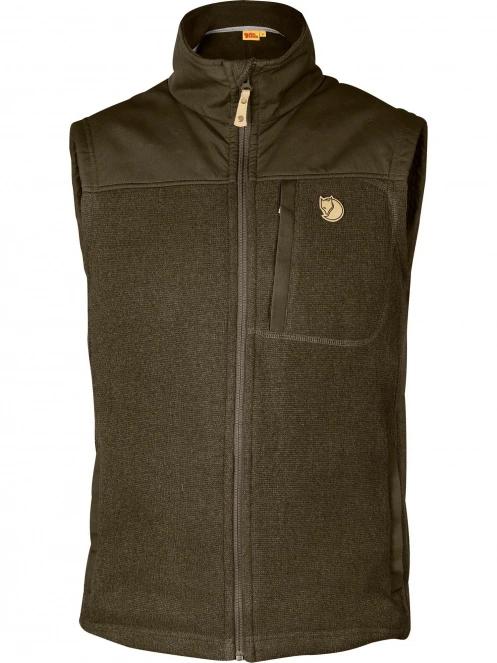 vesta pt. barbati Fjallraven Buck Fleece Vest M oliv 2