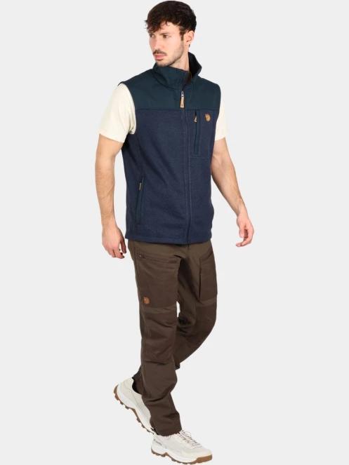vesta polar pt. barbati Fjallraven Buck Fleece Vest M albastru inchis 5