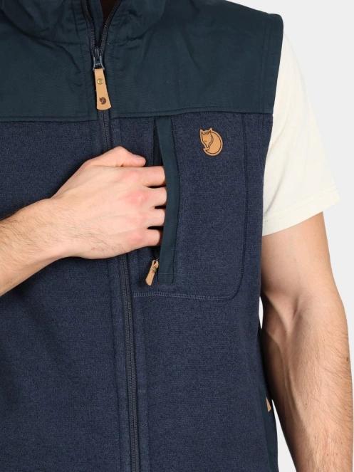 vesta polar pt. barbati Fjallraven Buck Fleece Vest M albastru inchis 6