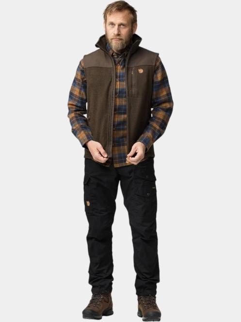 vesta pt. barbati Fjallraven Buck Fleece Vest M oliv 2