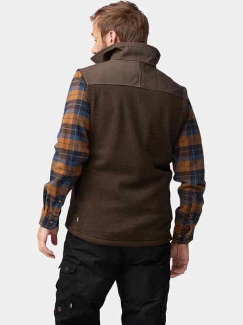 vesta pt. barbati Fjallraven Buck Fleece Vest M oliv 3