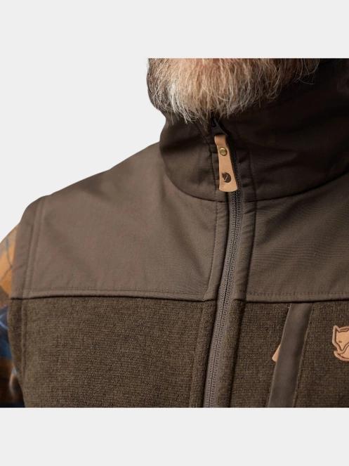 vesta pt. barbati Fjallraven Buck Fleece Vest M oliv 5