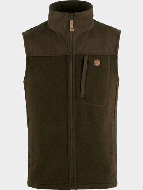 vesta pt. barbati Fjallraven Buck Fleece Vest M oliv 6