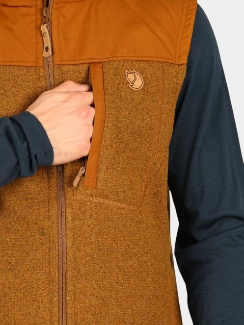 vesta polar pt. barbati Fjallraven Buck Fleece Vest M maro 6