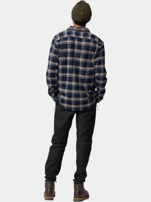 camasa cu maneci lungi pt. barbati Fjallraven Övik Heavy Flannel Shirt M albastru inchis 4