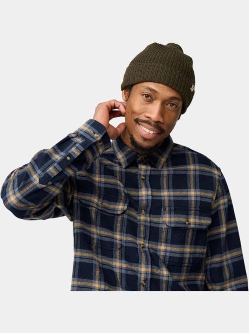 camasa cu maneci lungi pt. barbati Fjallraven Övik Heavy Flannel Shirt M albastru inchis 7