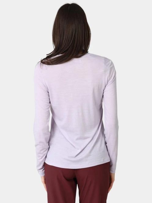 tricou cu maneci lungi, pentru sport pt. femei Fjallraven Abisko Wool LS W violet 4
