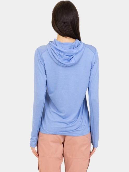 pulover cu gluga pt. femei Fjallraven Abisko Sun-hoodie W albastru 4
