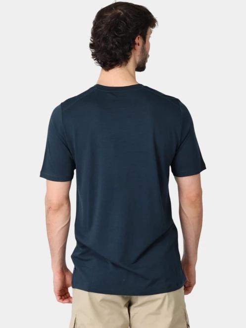 tricou pentru sport, cu maneci scurte pt. barbati Fjallraven Abisko Wool Classic SS M albastru inchis 4