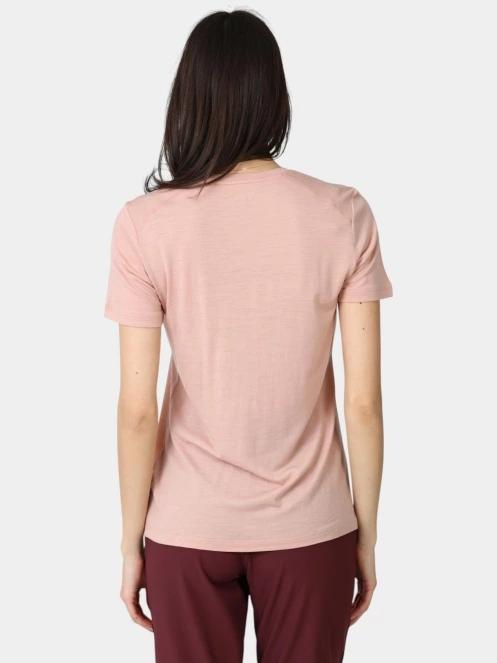 tricou pentru sport, cu maneci scurte pt. femei Fjallraven Abisko Wool Fox SS W roz 4
