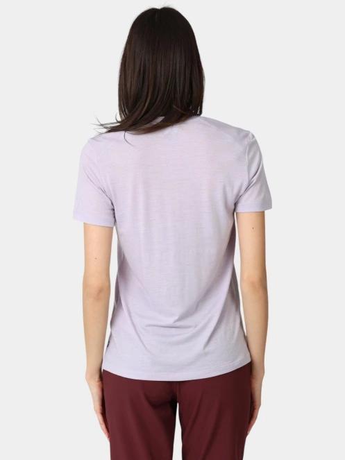 tricou pentru sport, cu maneci scurte pt. femei Fjallraven Abisko Wool Fox SS W violet 4