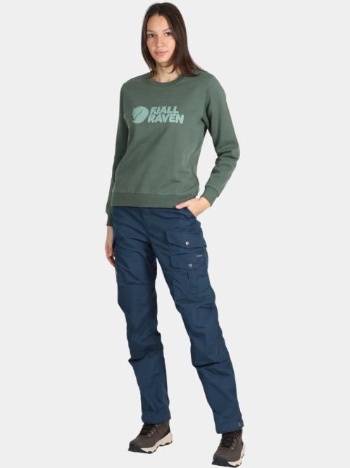 pulover pt. femei Fjallraven Fjällräven Logo Sweater W verde 5