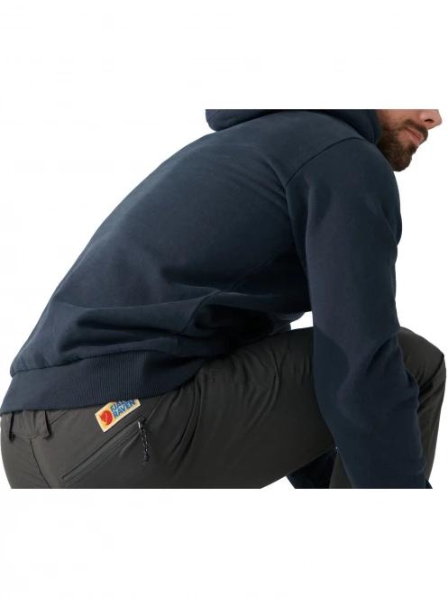 pulover cu gluga pt. barbati Fjallraven Fjällräven Logo Hoodie M albastru inchis 4