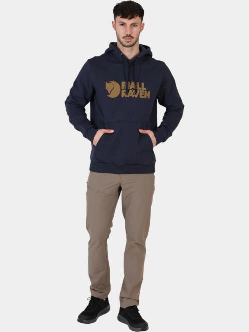 pulover cu gluga pt. barbati Fjallraven Fjällräven Logo Hoodie M albastru inchis 6