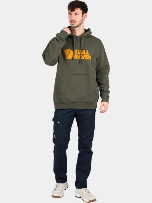 pulover cu gluga pt. barbati Fjallraven Fjällräven Logo Hoodie M verde 5