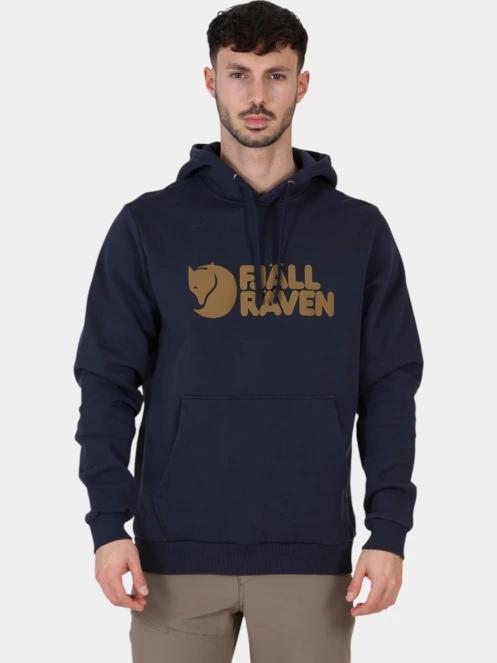 pulover cu gluga pt. barbati Fjallraven Fjällräven Logo Hoodie M albastru inchis 2