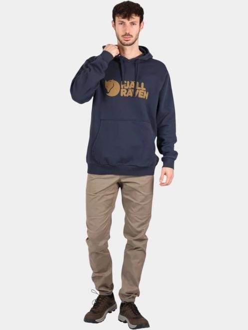 pulover cu gluga pt. barbati Fjallraven Fjällräven Logo Hoodie M albastru inchis 5