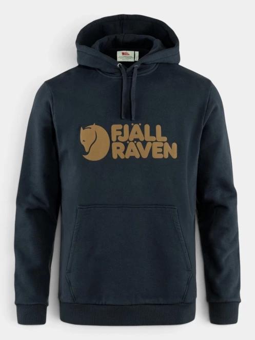 pulover cu gluga pt. barbati Fjallraven Fjällräven Logo Hoodie M albastru inchis 7