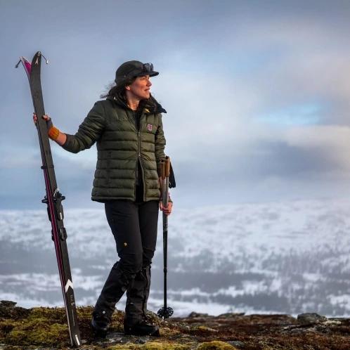 jacheta de puf pt. femei Fjallraven Expedition Pack Down Hoodie W violet 4