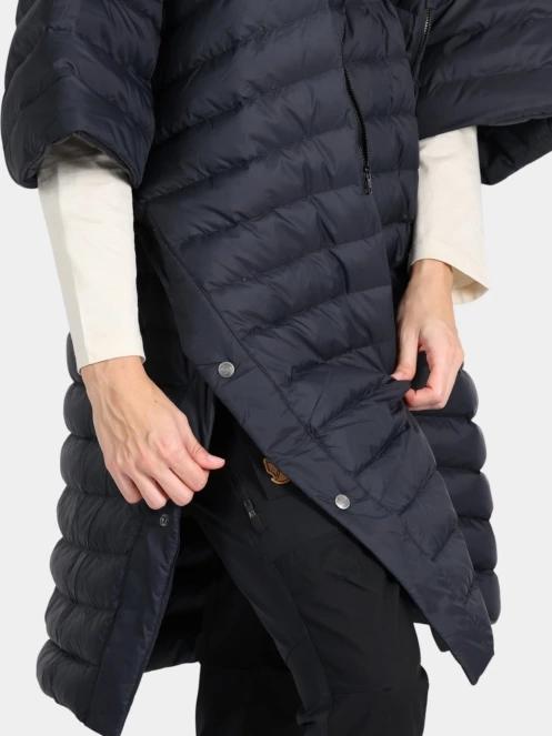 poncho pt. femei Fjallraven Expedition Down Poncho negru 6