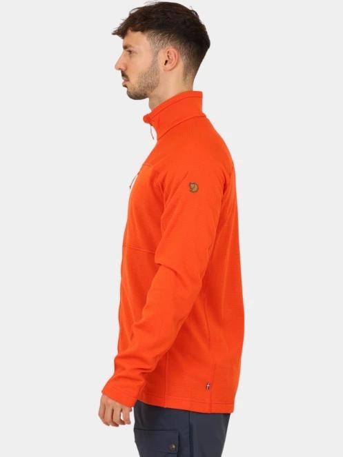 pulover polar pt. barbati Fjallraven Abisko Lite Fleece Jacket M portocaliu 3
