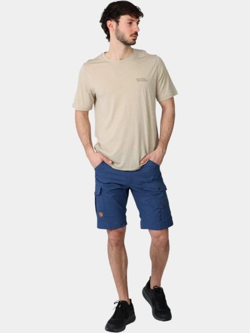 tricou pentru sport, cu maneci scurte pt. barbati Fjallraven Abisko Wool Logo SS M nisip 5