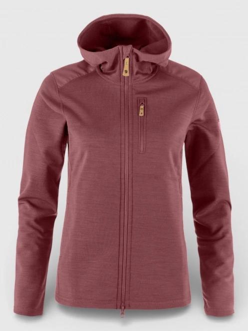 pulover polar pt. barbati Fjallraven Keb Fleece Hoodie W bordo 2