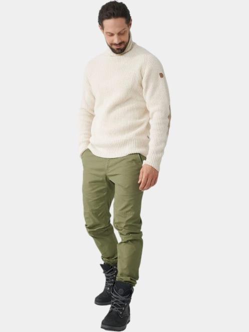 pulover tricotat pt. barbati Fjallraven Övik Roller Neck Sweater M nisip 4