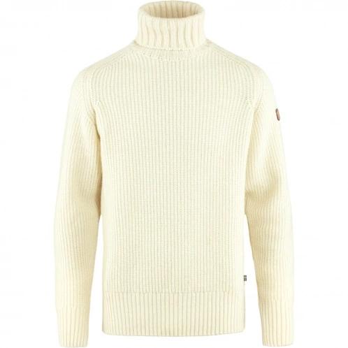 pulover tricotat pt. barbati Fjallraven Övik Roller Neck Sweater M nisip 6