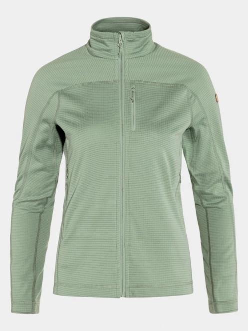 pulover polar pt. femei Fjallraven Abisko Lite Fleece Jacket W verde 2