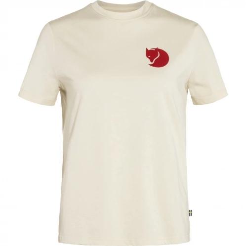 tricou cu maneci scurte pt. femei Fjallraven Fox Boxy Logo Tee W nisip 2