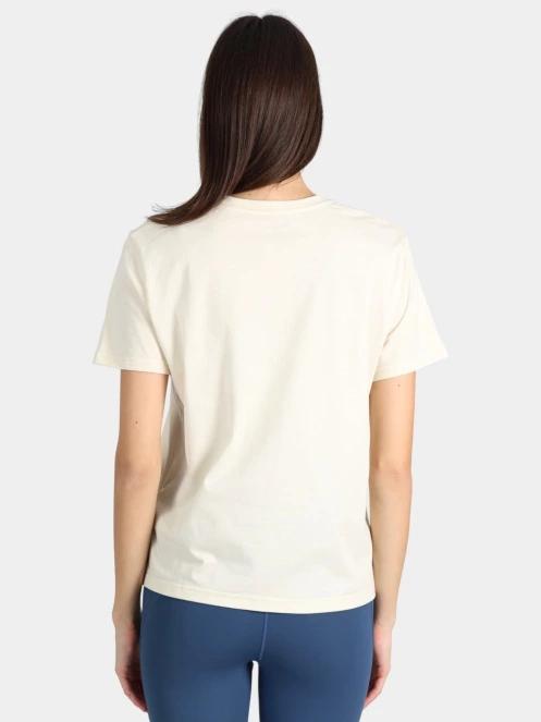 tricou cu maneci scurte pt. femei Fjallraven Fox Boxy Logo Tee W nisip 4