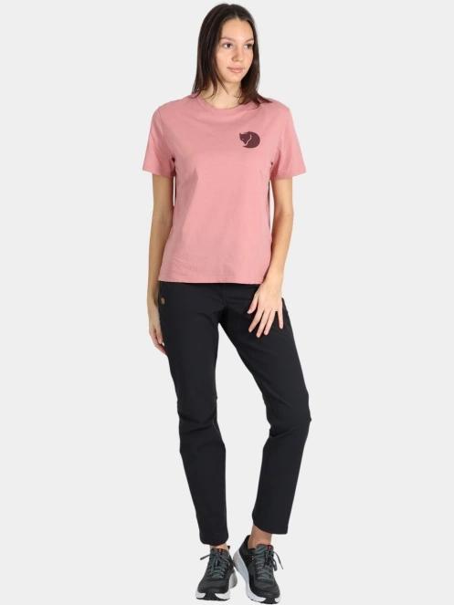 tricou cu maneci scurte pt. femei Fjallraven Fox Boxy Logo Tee W roz 5
