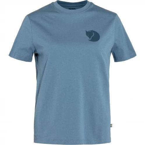 tricou cu maneci scurte pt. femei Fjallraven Fox Boxy Logo Tee W albastru 2
