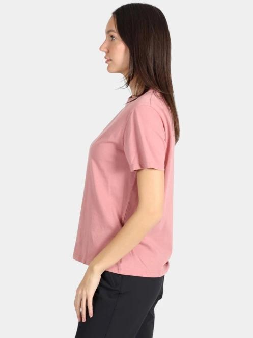 tricou cu maneci scurte pt. femei Fjallraven Fox Boxy Logo Tee W roz 3