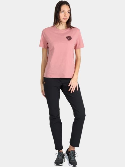 tricou cu maneci scurte pt. femei Fjallraven Fox Boxy Logo Tee W roz 5