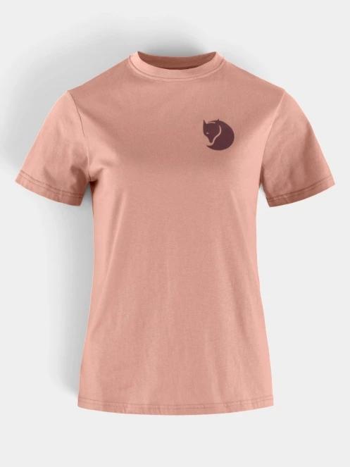 tricou cu maneci scurte pt. femei Fjallraven Fox Boxy Logo Tee W roz 6