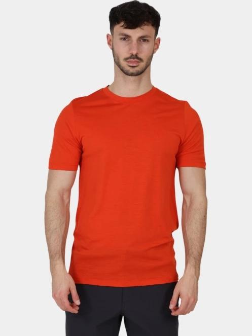tricou pentru sport, cu maneci scurte pt. barbati Fjallraven Abisko Wool SS M portocaliu 2