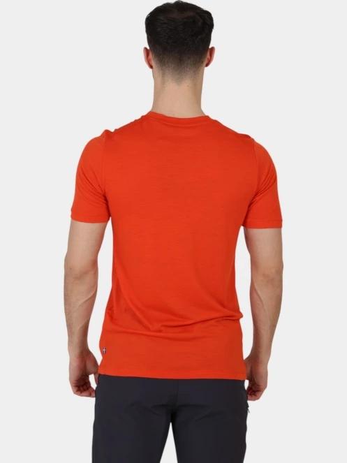 tricou pentru sport, cu maneci scurte pt. barbati Fjallraven Abisko Wool SS M portocaliu 4