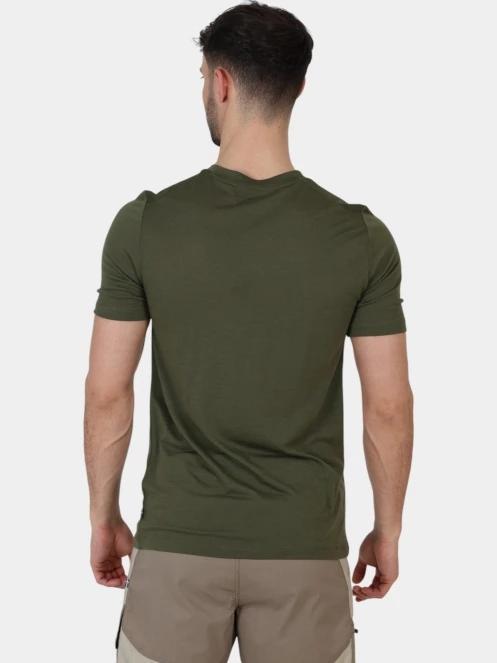 tricou pentru sport, cu maneci scurte pt. barbati Fjallraven Abisko Wool SS M verde 4