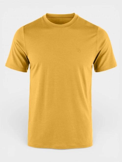 tricou pentru sport, cu maneci scurte pt. barbati Fjallraven Abisko Wool SS M galben 2